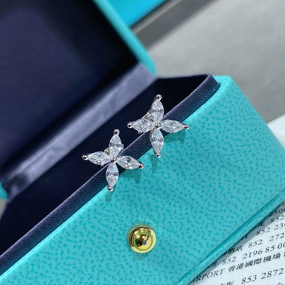 [Lume Jewelry]VICTORIA SILVER DIAMOND STUD MINI EARRINGS
