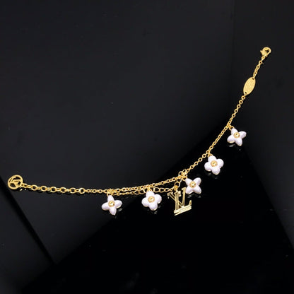 ¡®Lume Jewelry¡¯LOGO 6 MOTIF STAR AND SUN GOLD BRACELET