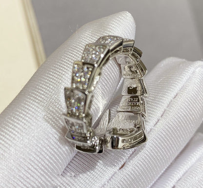 [Lume Jewelry]SERPENTI LARGE RING SILVER DIAMOND PAVED