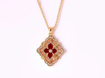 [Lume Jewelry] B.C.L ENAMEL ROTATING SINGLE-DIAMOND NECKLACE£¨Various colors£©