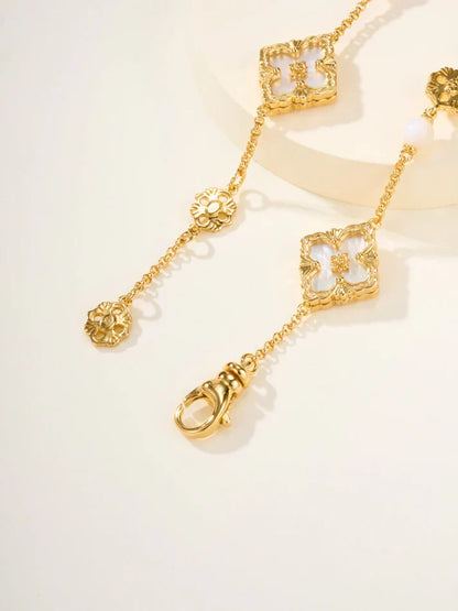 [Lume Jewelry]B.C.L ENAMELED Three-Flower Bracelet£¨Trumpet)