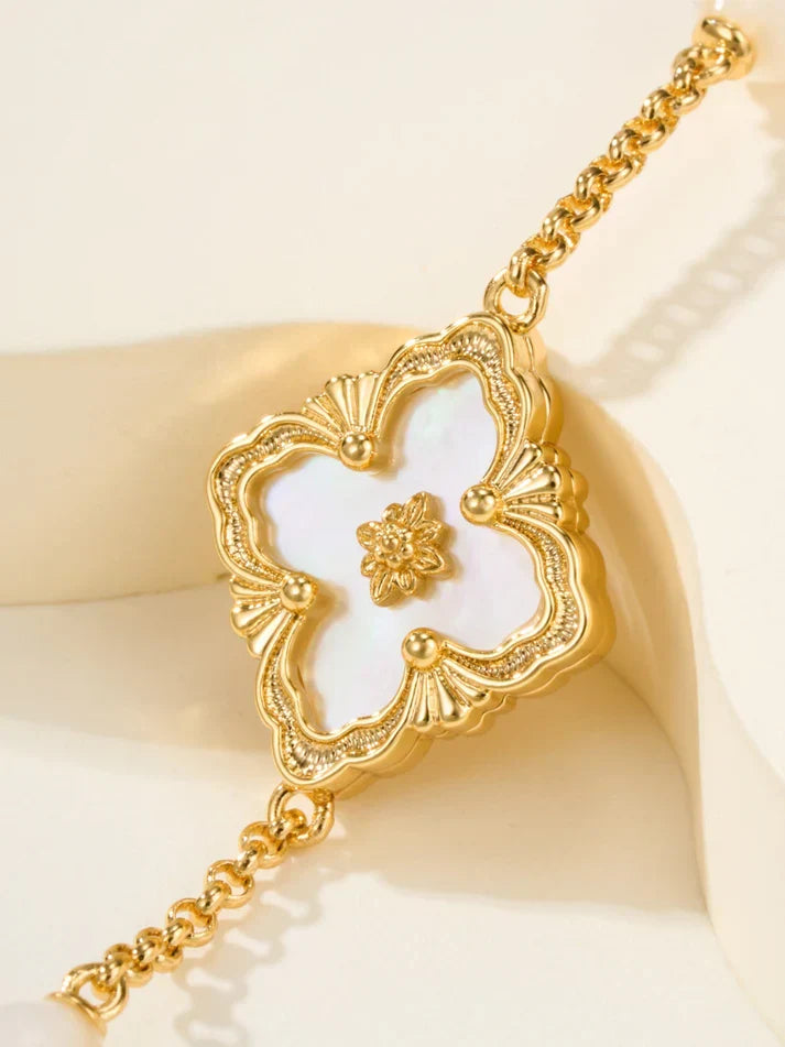 [Lume Jewelry]B.C.L ENAMELED Three-Flower Bracelet£¨Trumpet)