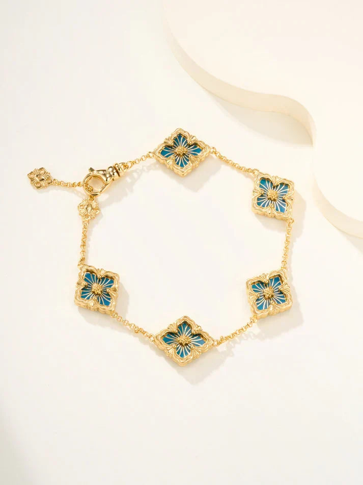 [Lume Jewelry]B.C.L ENAMELED Five-Flower Bracelet£¨Various Colors)