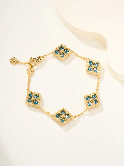 [Lume Jewelry]B.C.L ENAMELED Five-Flower Bracelet£¨Various Colors)