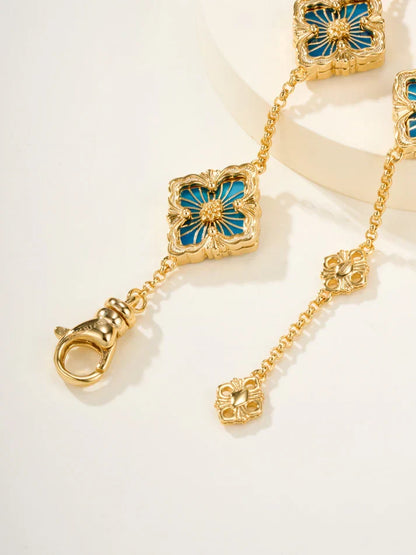 [Lume Jewelry]B.C.L ENAMELED Five-Flower Bracelet£¨Various Colors)