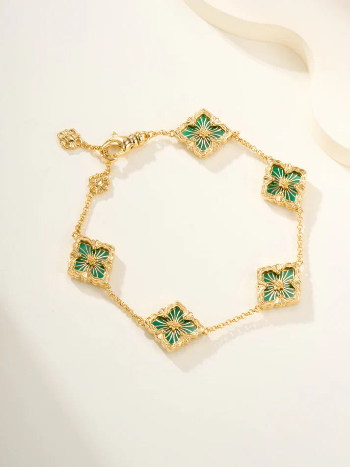 [Lume Jewelry]B.C.L ENAMELED Five-Flower Bracelet£¨Various Colors)