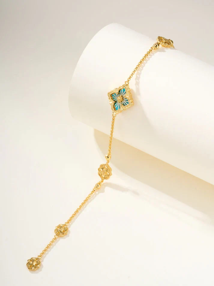 [Lume Jewelry]B.C.L ENAMELED One-Flower Bracelet£¨Various Colors)
