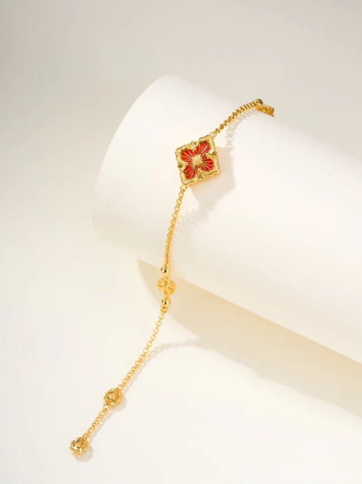 [Lume Jewelry]B.C.L ENAMELED One-Flower Bracelet£¨Various Colors)