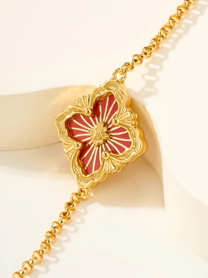 [Lume Jewelry]B.C.L ENAMELED One-Flower Bracelet£¨Various Colors)