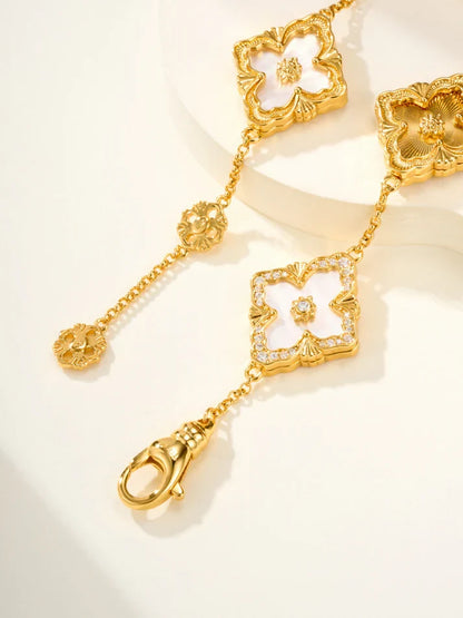 [Lume Jewelry]B.C.L ENAMELED Five-Flower Bracelet£¨Various Colors) BIG SIZE