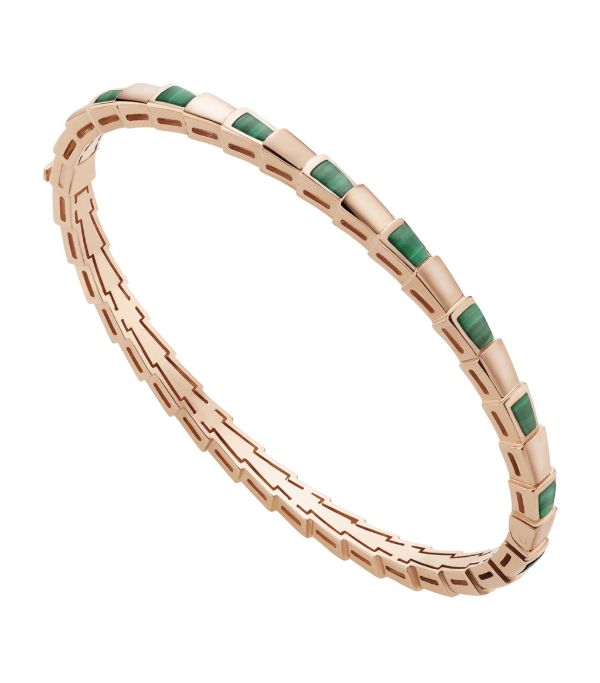 [Lume Jewelry]SERPENTI BRACELET PINK GOLD MALACHITE