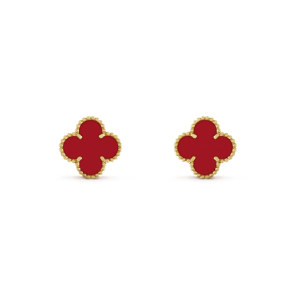 ¡®Lume Jewelry¡¯CLOVER MINI 9.5MM CARNELIAN EARRINGS