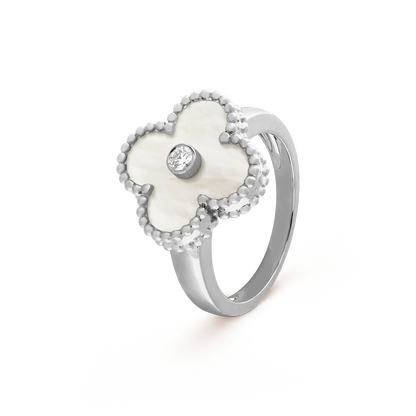 ¡®Lume Jewelry¡¯CLOVER SILVER MOP DIAMOND RING