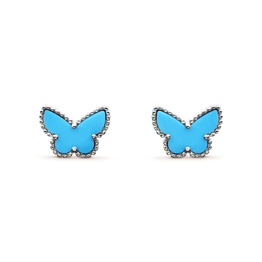 ¡®Lume Jewelry¡¯BUTTERFLY TURQUOISE EARRINGS SILVER