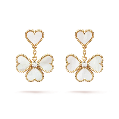 ¡®Lume Jewelry¡¯CLOVER SWEET WHITE MOP EARRINGS