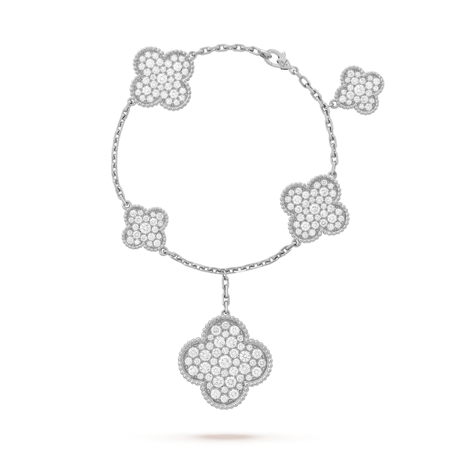 ¡®Lume Jewelry¡¯CLOVER 6 MOTIFS SILVER DIAMOND BRACELET