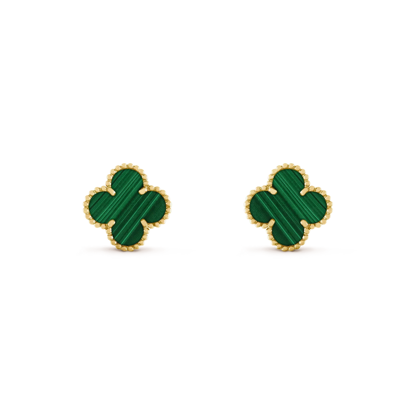 ¡®Lume Jewelry¡¯CLOVER MEDIUM 1 MOTIFS MALACHITE  EARRINGS