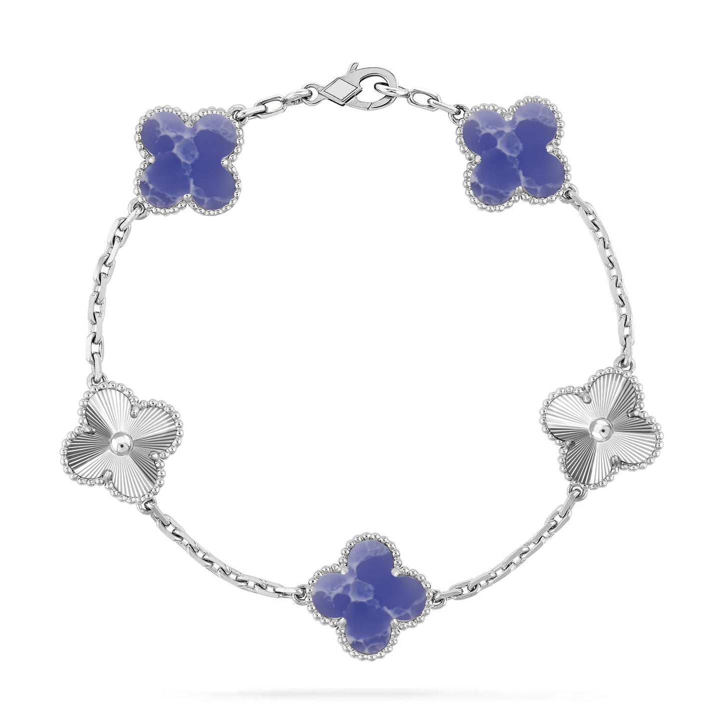 [Lume Jewelry]New CLOVER 5 MOTIF BLUE VEINS BRACELET COLLECTION