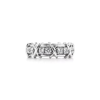 [Lume Jewelry]SIXTEEN STONE SILVER RING
