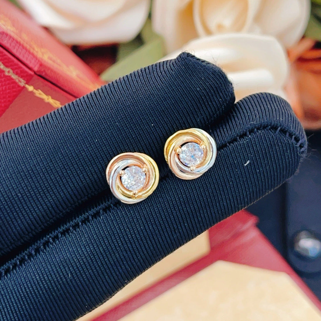 ¡®Lume Jewelry¡¯Pave Stud Earrings