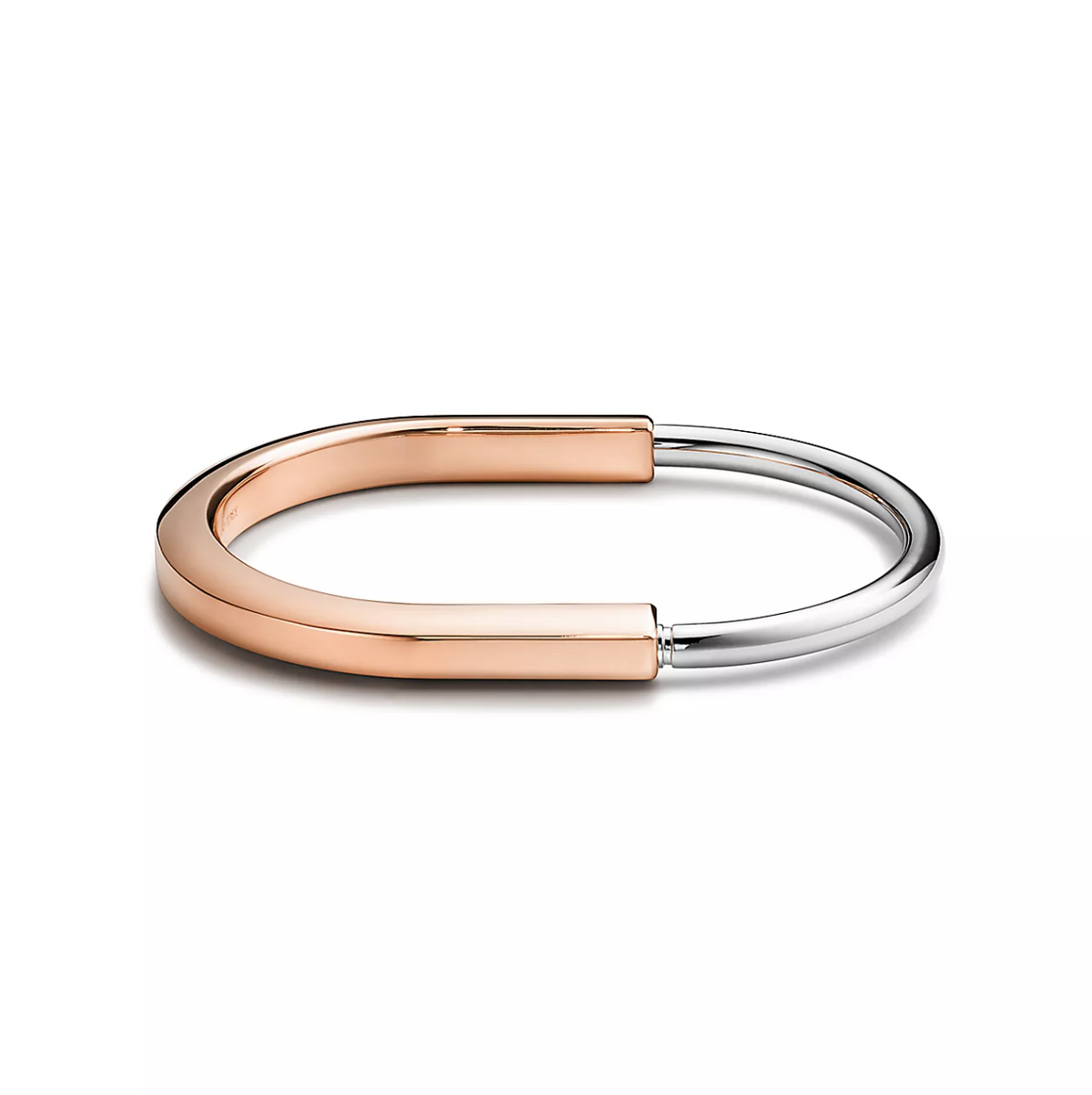 [Lume Jewelry]LOCK BRACELET ROSE AND WHITE GOLD