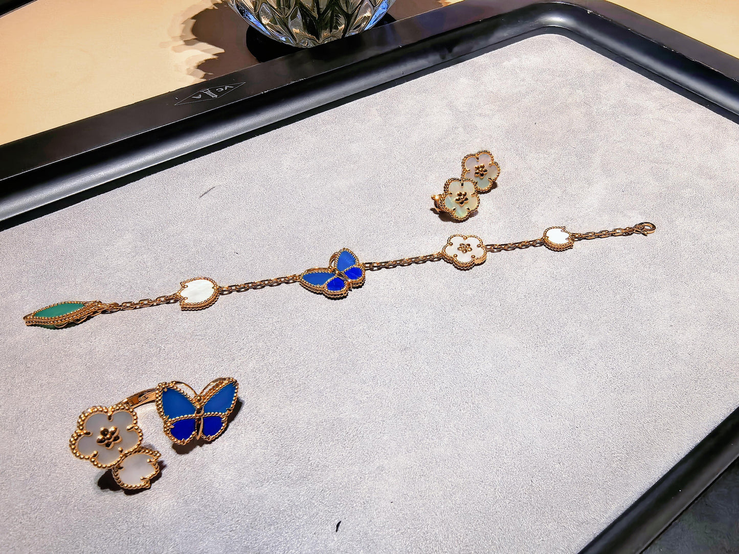 [Lume Jewelry] 2026 NEW MODEL SPRING LUCKY 3 MOTIF GOLD RING