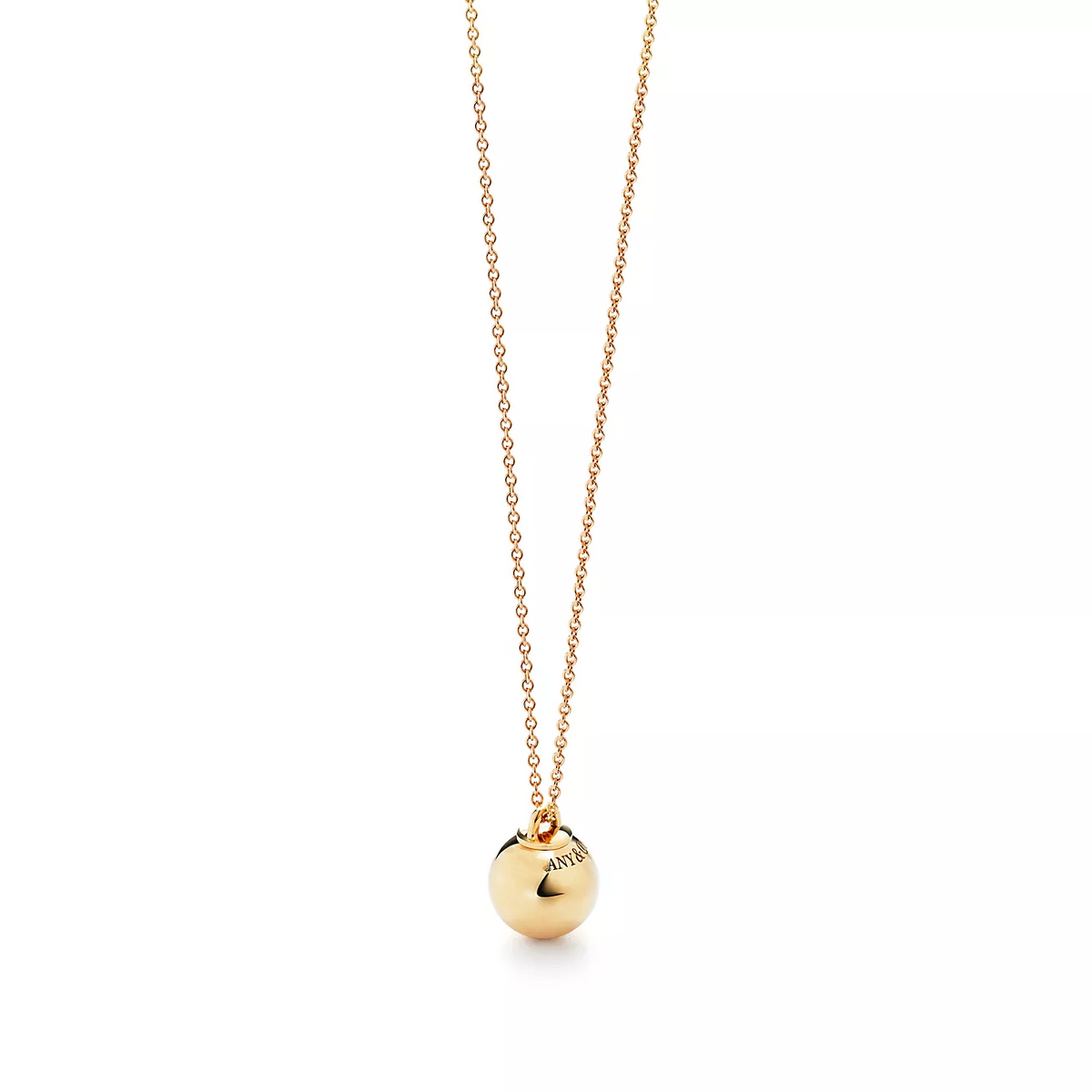 [Lume Jewelry]BALL PENDANT 12.75MM NECKLACE