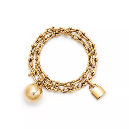 [Lume Jewelry]HARDWEAR SMALL WRAP GOLD BRACELET
