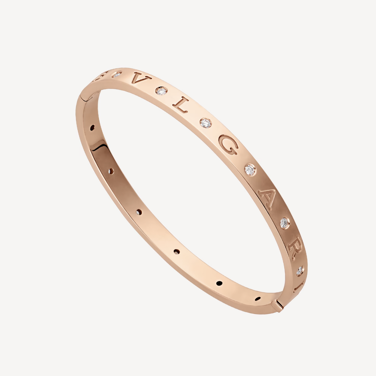 [Lume Jewelry]ZERO 1 PINK GOLD 12 DIAMONDS BRACELET