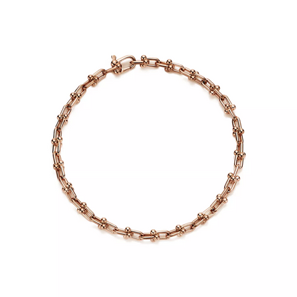 [Lume Jewelry]HARDWEAR MICRO LINK 44 MOTIF PINK GOLD BRACELET