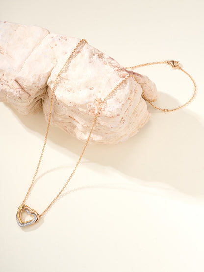 ¡®Lume Jewelry¡¯Heart Ring Pendant Necklace