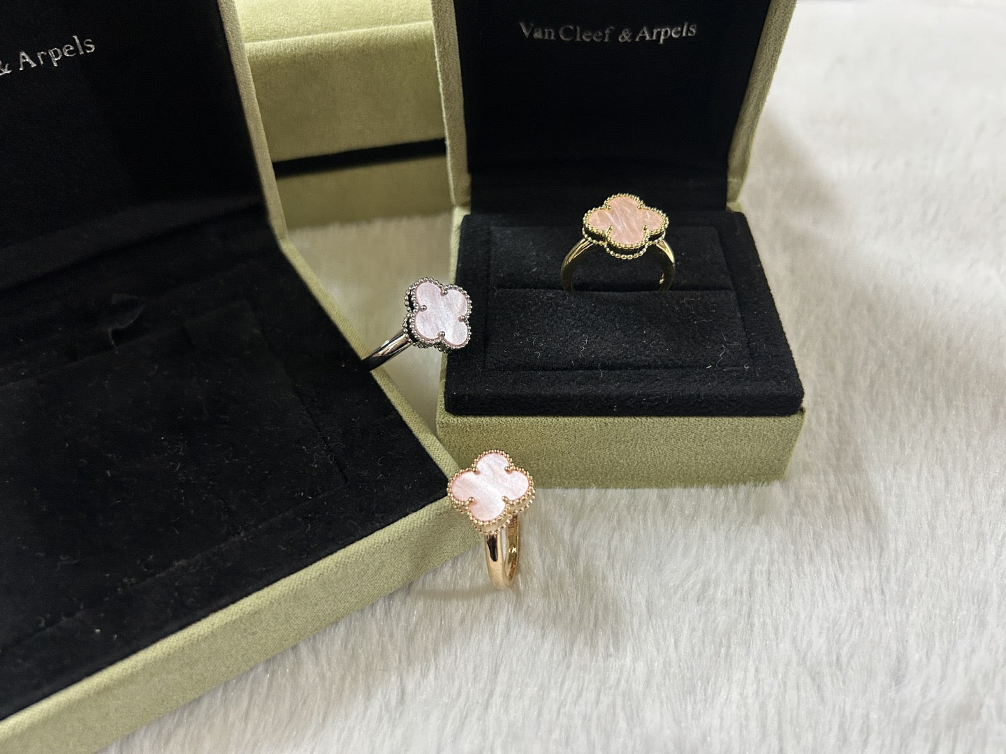 [Lume Jewelry]Pink Clover Ring