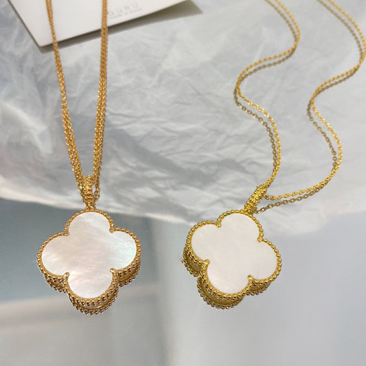 ¡®Lume Jewelry¡¯CLOVER 25MM MOP LARGE PENDANT NECKLACE