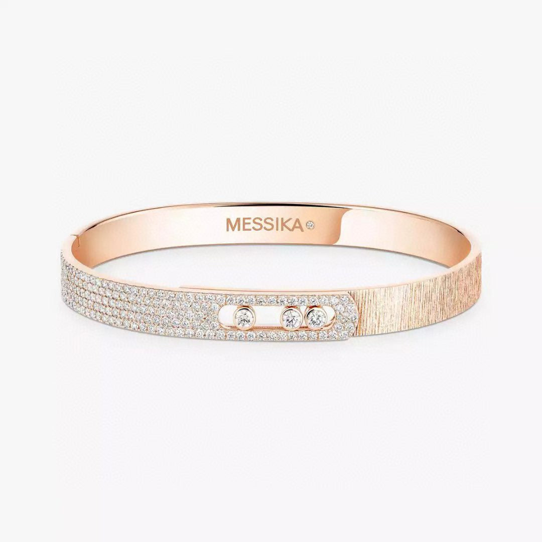[Lume Jewelry] 2026 BRAND-NEW FROSTED BRACELET WITH DIAMONDS THREE COLORS