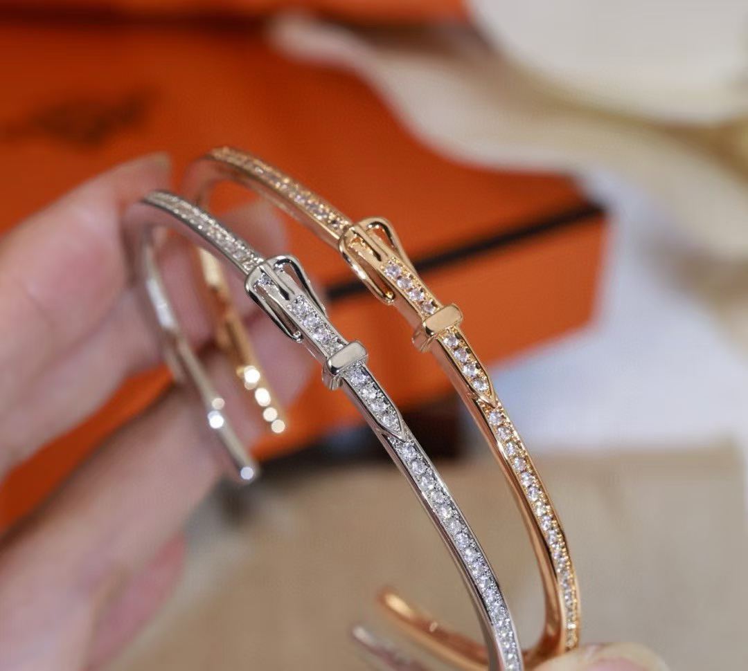 [Lume Jewelry] DIAMOND-ENCRUSTED BRACELET THREE COLORS