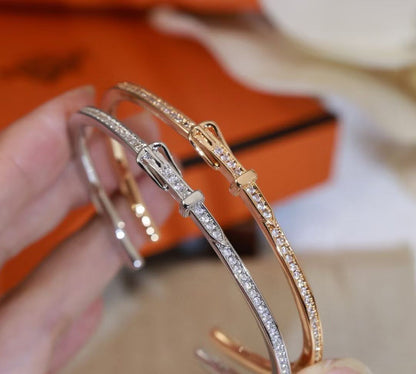 [Lume Jewelry] DIAMOND-ENCRUSTED BRACELET THREE COLORS