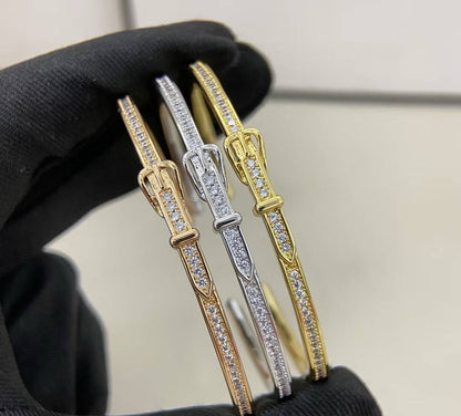 [Lume Jewelry] DIAMOND-ENCRUSTED BRACELET THREE COLORS