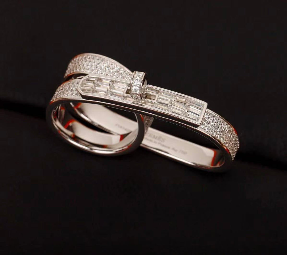 ¡®Lume Jewelry¡¯NEW STYLE FULL CIRCLE DOUBLE DIAMOND RING