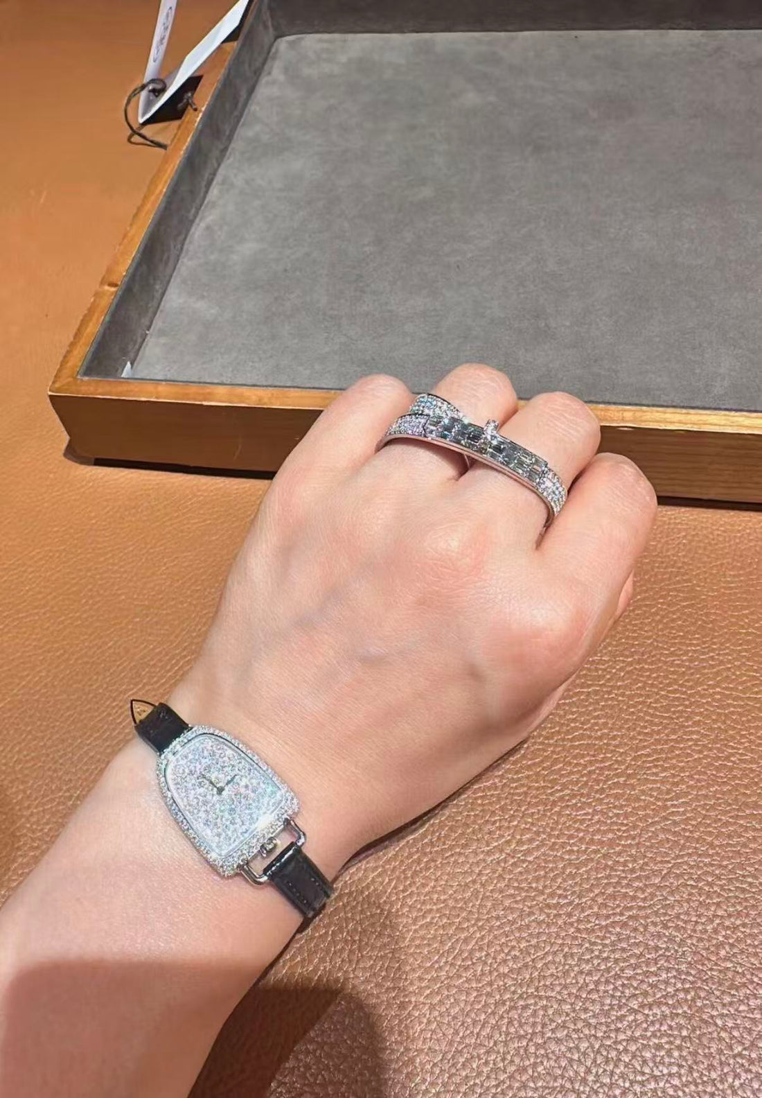 ¡®Lume Jewelry¡¯NEW STYLE FULL CIRCLE DOUBLE DIAMOND RING