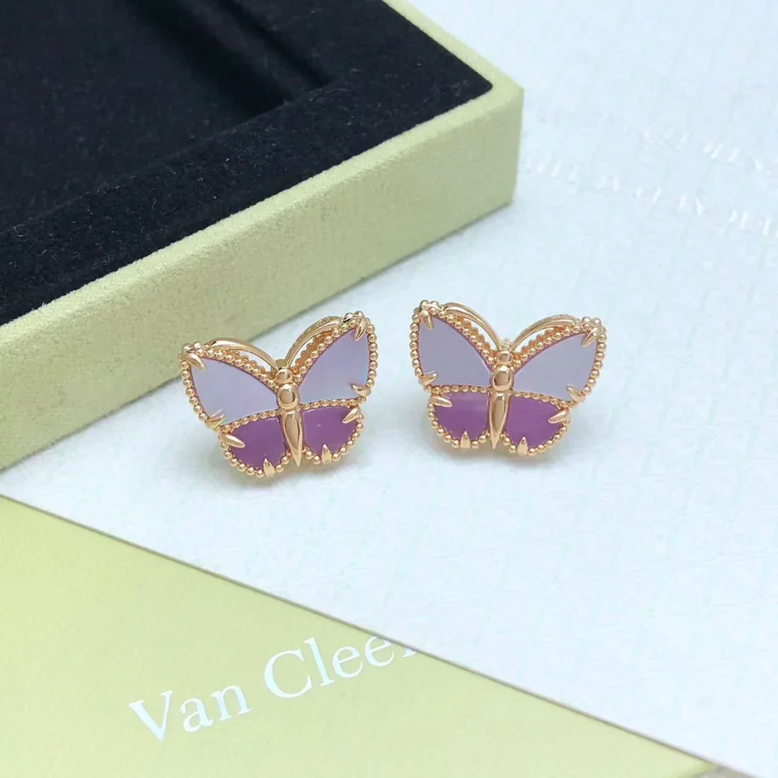[Lume Jewelry]26 NEW CLOVER LUCKY LIGHT PURPLE SET