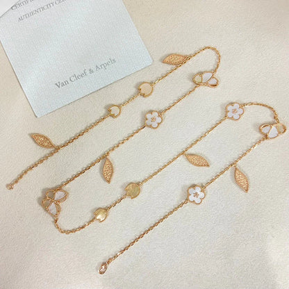 [Lume Jewelry] 26 NEW CLOVER LUCKY LIGHT YELLOW AND WHITE SET