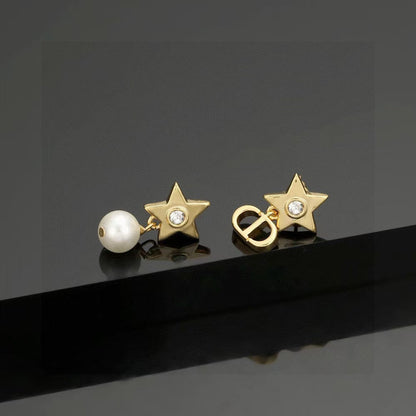 [Lume Jewelry]CD Star-Shaped Letter Earrings