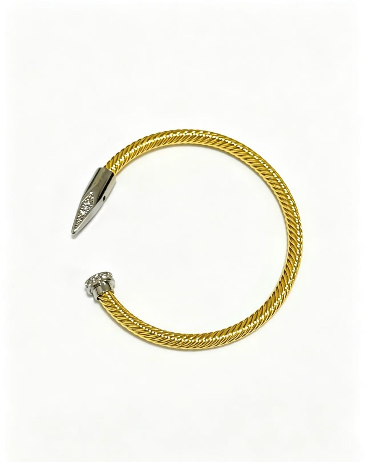 [Lume Jewelry]Open threaded nail bracelet