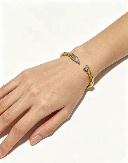 [Lume Jewelry]Open threaded nail bracelet
