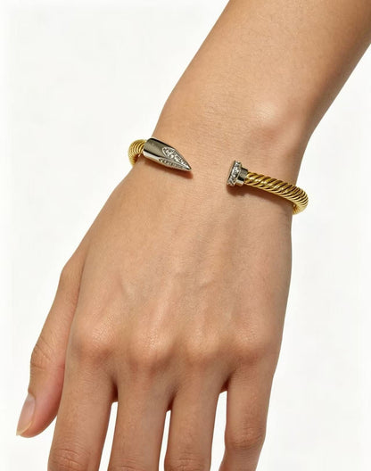 [Lume Jewelry]Open threaded nail bracelet