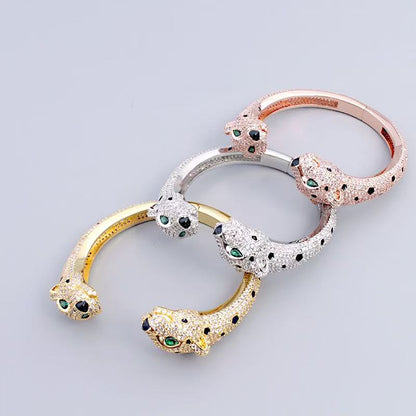 [Lume Jewelry] Full Diamond Panther Bangle & Ring