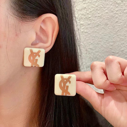 [Lume Jewelry]Classic Letter Earrings