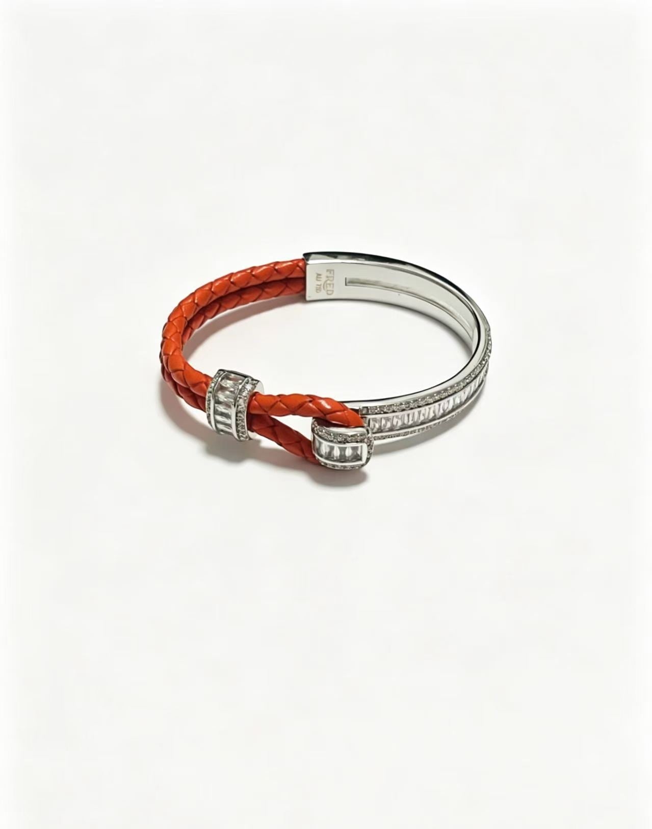 ¡®Lume Jewelry2026 New Half-Diamond Horseshoe Buckle Bangle