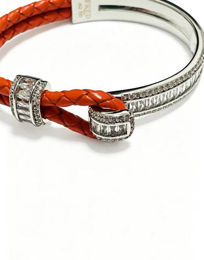 ¡®Lume Jewelry2026 New Half-Diamond Horseshoe Buckle Bangle