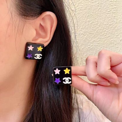 [Lume Jewelry]Square Stud Earrings